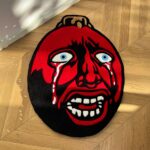 Berserk Behelit Rug: Handmade Tufted Anime Egg of the King - Image 5