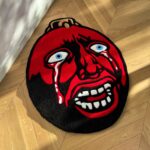 Berserk Behelit Rug: Handmade Tufted Anime Egg of the King - Image 4