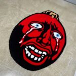 Berserk Behelit Rug: Handmade Tufted Anime Egg of the King - Image 3
