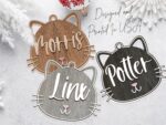 Personalized Cat Ornament for Pet Christmas Gift, Custom Christmas Cat Gift for Cat Lover, Christmas Ornament for Cat Owner Gift for Xmas - Image 4