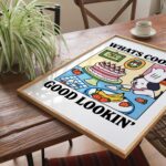 Whats Cookin Good Lookin Dog Print, Kitchen Dining Room Decor, Cute Eclectic Decor, Colordul Prints, Chef Dog Lover Poster, Large UNFRAMED - Image 5