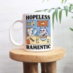Hopeless Ramentic Cute Cat Mug, Ramen Lover Novelty Coffee Cup Gift, Gifts under 20, Christmas, Birthday, Stocking Stuffer, Cat Pet Gift - Image 2