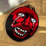 Berserk Behelit Rug: Handmade Tufted Anime Egg of the King - Image 7