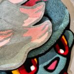 Tufted anime Rug, Tufted Area Rug, Custom Anime Character Rug, Floor Art, Unique Personalized Gift, Anime fan gift, Gift for Him - Image 5