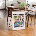 Whats Cookin Good Lookin Dog Print, Kitchen Dining Room Decor, Cute Eclectic Decor, Colordul Prints, Chef Dog Lover Poster, Large UNFRAMED - Image 4