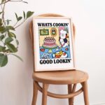 Whats Cookin Good Lookin Dog Print, Kitchen Dining Room Decor, Cute Eclectic Decor, Colordul Prints, Chef Dog Lover Poster, Large UNFRAMED - Image 6