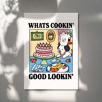 Whats Cookin Good Lookin Dog Print, Kitchen Dining Room Decor, Cute Eclectic Decor, Colordul Prints, Chef Dog Lover Poster, Large UNFRAMED - Image 7