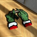 Grinch Hands Tufted Rug, Funny Christmas Decor - Image 4