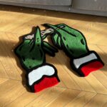 Grinch Hands Tufted Rug, Funny Christmas Decor - Image 6
