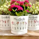 Grandmas Garden Gift for Grandma, Personalized Gifts for Mothers Day Gifts, Personalized Flower Pot, Birth Flower Mom Gifts from Daughter