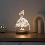 Ballerina Gift Night Light for Girl Personalized, Ballet Lamp, Custom Birthday Gift with Ballerina, Nursery Room Lamp.