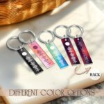 Personalized Music Code Keychain: Scannable Song Keyring, Couple Gift