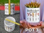 Grandmas Garden Gift for Grandma, Personalized Gifts for Mothers Day Gifts, Personalized Flower Pot, Birth Flower Mom Gifts from Daughter - Image 3