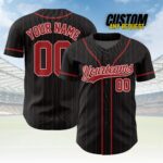 Personalized Team Name And Number Baseball Jersey,Custom Baseball Stripe Line Jersey, Baseball Jersey Uniform For Fans Baseball Lovers B93 - Image 6
