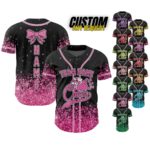 Custom Glitter Baseball Jersey with Team Name Number for Adult Kid,Custom Name Cheerleading Shirt For Cheerleader,Cheer Glitter Jersey