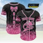 Custom Glitter Baseball Jersey with Team Name Number for Adult Kid,Custom Name Cheerleading Shirt For Cheerleader,Cheer Glitter Jersey - Image 6