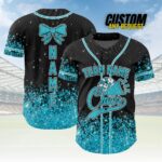 Custom Glitter Baseball Jersey with Team Name Number for Adult Kid,Custom Name Cheerleading Shirt For Cheerleader,Cheer Glitter Jersey - Image 3