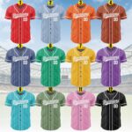 Personalized Team Name And Number Baseball Jersey,Custom Baseball Jersey Shirt, Baseball Jersey Uniform For Fans Baseball Lovers