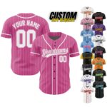 Personalized Team Name And Number Baseball Jersey,Custom Baseball Stripe Line Jersey, Baseball Jersey Uniform For Fans Baseball Lovers B93
