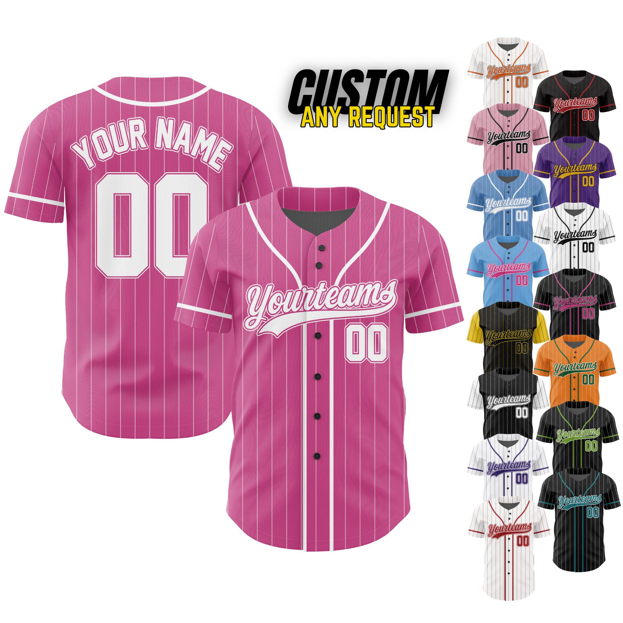 il_fullxfull.6781146263_7kw2.jpg Personalized Team Name And Number Baseball Jersey,Custom Baseball Stripe Line Jersey, Baseball Jersey Uniform For Fans Baseball Lovers B93 - Image 1