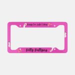 Sorry I'm Late Dilly Dallying Aluminum License Plate Frame - Image 10