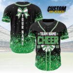Custom Glitter Baseball Jersey with Team Name Number for Adult Kid,Custom Name Cheerleading Shirt For Cheerleader,Cheer Glitter Jersey - Image 5