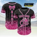 Custom Glitter Baseball Jersey with Team Name Number for Adult Kid,Custom Name Cheerleading Shirt For Cheerleader,Cheer Glitter Jersey - Image 4