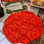 Anime themed 3D Tufted Rug, Handmade Fluffy Rug, Anime Rug, Anime Fan Gift, Fire Plush Rug