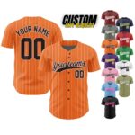 Personalized Team Name And Number Baseball Jersey,Custom Baseball Stripe Line Jersey, Baseball Jersey Uniform For Fans Baseball Lovers