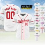 Personalized Team Name And Number Baseball Jersey,Custom Baseball Stripe Line Jersey, Baseball Jersey Uniform For Fans Baseball Lovers