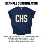 Custom School Mascot Shirt, Personalized Sports Team Shirt, School Spirit Tee, Custom Team T Shirt, High School T-Shirt, School Staff TShirt - Image 4