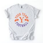 Custom Football Team Shirt, Personalized Football Mascot T Shirt, High School Football Tee,  Game Day Football Shirt, Custom Football Shirt