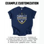 Custom Football Team Shirt, Personalized Football Mascot T Shirt, High School Football Tee,  Game Day Football Shirt, Custom Football Shirt - Image 4