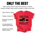 Custom Football Team Shirt, Personalized Football Mascot T Shirt, High School Football Tee,  Game Day Football Shirt, Custom Football Shirt - Image 7