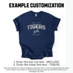 Custom Football Team Shirt, Personalized Football Mascot T Shirt, High School Football Tee,  Game Day Football Shirt, Custom Football Shirt - Image 4