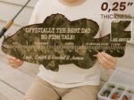 Personalized Fish Ruler for Fathers Day Gift From Kids, Fishing Gift for Dad, Funny Fish Ruler for Dad Gift for Grandpa, Fishing Buddy Gift - Image 9