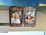 Personalized Father's Day Gift, Picture Frame for Dad Gift, Custom Photo Car Visor, Photo Clip for Car Gift For Dad, Drive Safe Visor Clip