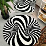Optical illusion Tufted Rug, Mysterious rug, Living room floor mat, Gift for Him, Custom Area Rug, Abstract Rug Gift, House warming Gift