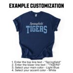 Custom School Mascot Shirt, Personalized Sports Team Shirt, School Spirit Tee, Custom Team T Shirt, High School T-Shirt, School Staff TShirt - Image 4
