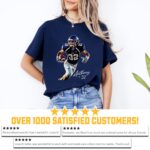 Custom Football Player Shirt, Personalized Photo Shirt, Game Day Football Name and Number TShirt, Senior Football Mom Gift, Football Dad Tee - Image 5