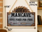 Custom Garage Sign: Personalized Wood Sign for Dad, Grandpa - Image 8