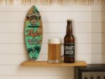 Personalized Surfboard Bottle Opener, Custom Beach Decor Wood Sign - Image 8