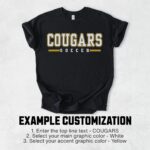 Custom Soccer Team Shirt, School Soccer Game Day TShirt, Soccer Mom T Shirt, Soccer Dad T-Shirt, Team Spirit Tee, Mascot Shirt, Senior Gift - Image 2