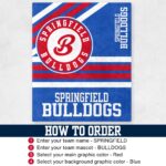 Custom Team Blanket, School Sport Team Logo Personalized Blanket, College Dorm Fleece, Personal Team Gift, Senior Night Graduation Gift - Image 5