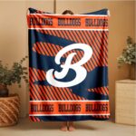 Custom Team Blanket, School Sport Team Logo Personalized Blanket, College Dorm Fleece, Personal Team Gift, Senior Night Graduation Gift - Image 3