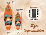 Personalized Surfboard Bottle Opener, Custom Beach Decor Wood Sign - Image 3