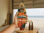 Personalized Surfboard Bottle Opener, Custom Beach Decor Wood Sign - Image 9