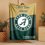 Custom Team Blanket, School Sport Team Logo Personalized Blanket With Name, College Dorm Fleece, Personal Team Gift, Senior Graduation Gift - Image 3