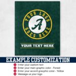 Custom Team Blanket, School Sport Team Logo Personalized Blanket With Name, College Dorm Fleece, Personal Team Gift, Senior Graduation Gift - Image 5
