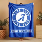 Custom Team Blanket, School Sport Team Logo Personalized Blanket With Name, College Dorm Fleece, Personal Team Gift, Senior Graduation Gift - Image 3